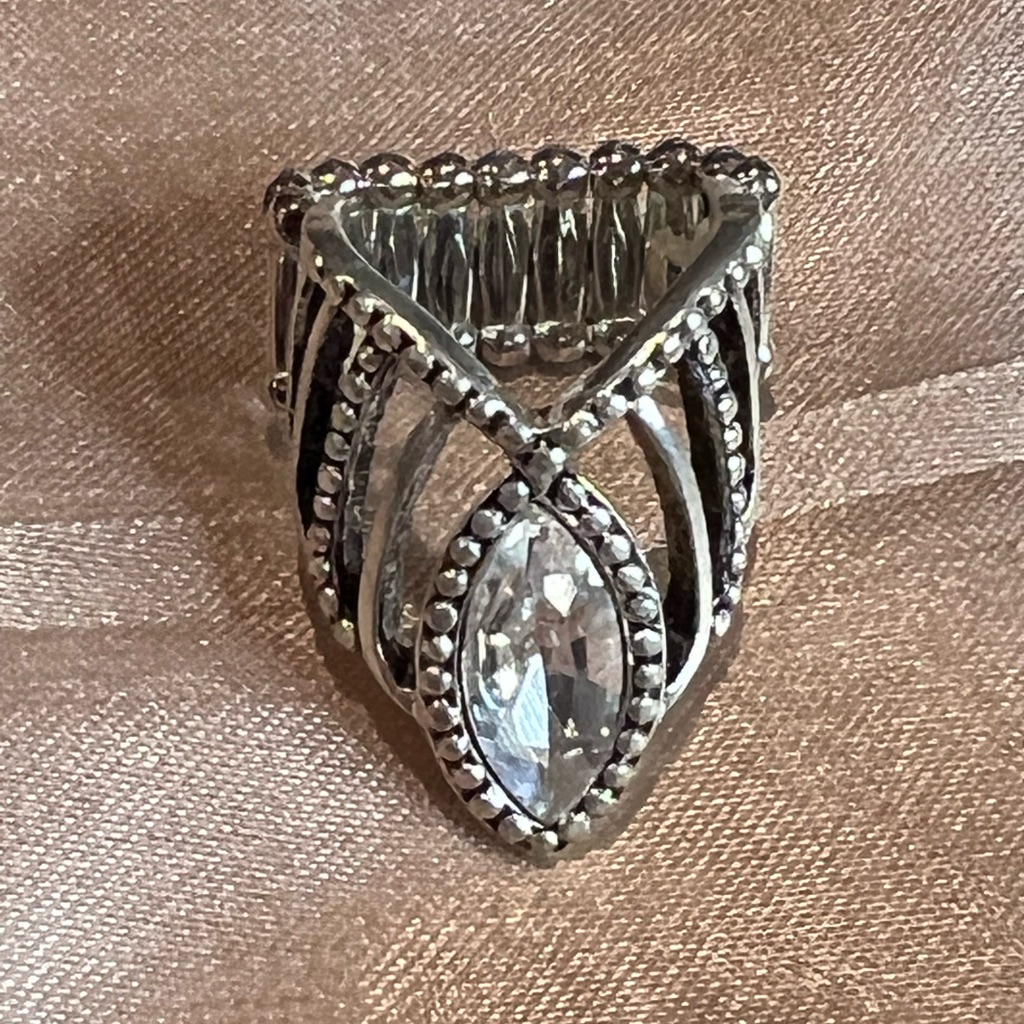 Rhinestone Elastic Ring